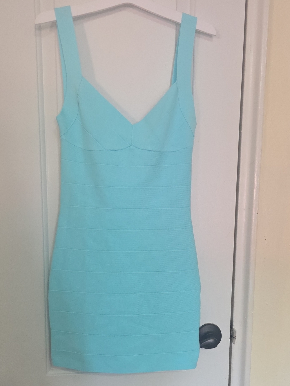 Edikted Aqua Bodycon Mini Dress